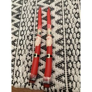 Vintage 19050/1960 Capri Candles Santa Claus Set Of Taper Candle NO. 5824 Japan